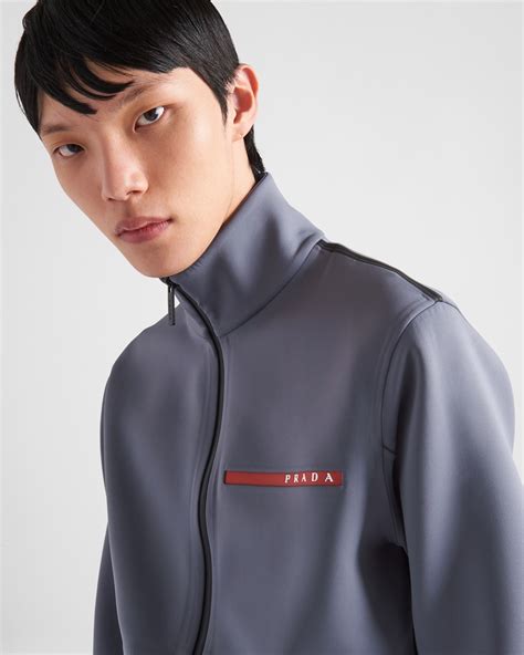 prada recycled double jersey sweatshirt